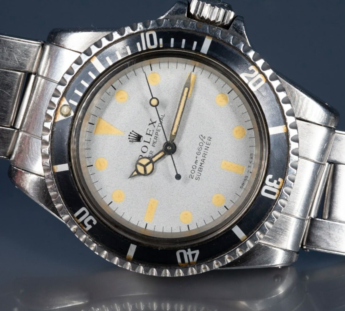 Un Rolex Submariner con un quadrante bianco più raro di Mocha Dick
